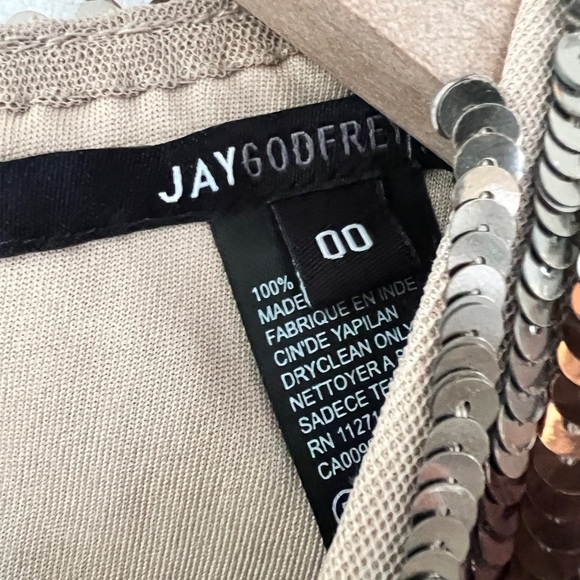 Jay Godfrey San Jose Fringe Sequin Mini Dress - XS/ 00 - Picture 8 of 9